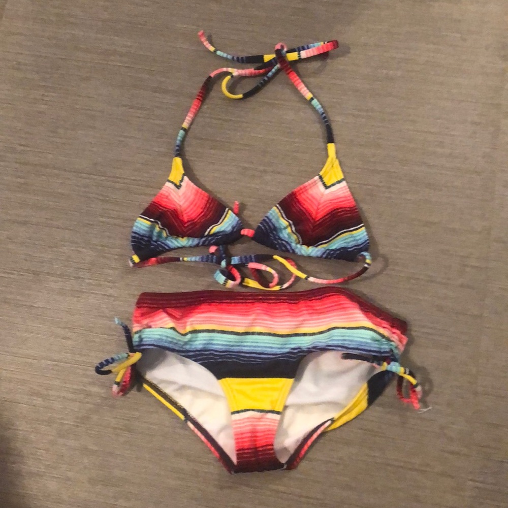BILLABONG Girls Triangle Multicolored Bathing Suit